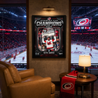 Frameworth - Cadre photoglass de Seth Jarvis 16x20 des Carolina Hurricanes champions Coupe Stanley 2026 - 18 po l x 22 po H-7