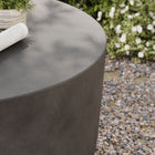Modway - Brion Rond intérieur - Terrasse extérieure Béton Table basse - Gris-Design intérieur/extérieur