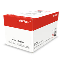 Staples - Papier copie, 20 lb, 8,5 po l x 11 po H, blanc, 5000 feuilles-8,5 po x 11 po (Format lettre)