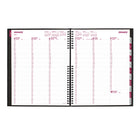 Brownline - 2027 agenda hebdomadaire CoilPro avec couverture rigide imitation lézard – 11 po x 8 1/2 po – noir-Samedi de 7 h a.m. à 5 h 45 p.m.,
à intervalles de 15 minutes