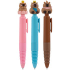 Merangue - Stylo rétractable Capybara Topper-Stylos fantaisie avec embouts en forme de capybara