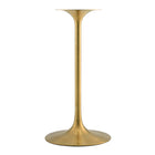 Modway - Lippa Rond de 28 po Faux marbre Bar Table, Or Noir-Assemblée requise
