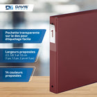Davis Group Super économie, Reliure à anneaux ronds 1 po, paquet de 6 – Bourgogne-Anneau Rond, Non-Verrouillage