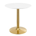 Modway - Verne 28 po Table à manger, Or Blanc-Table à manger moderne
