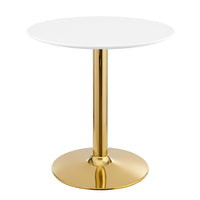 Modway - Verne 28 po Table à manger, Or Blanc-Table à manger moderne