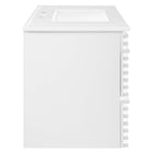 Modway - Render Support mural de 36" Vanette de salle de bain - Blanc blanc-Tiroirs à extension complète