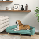 PawHut - Canapé pour chien avec housse lavable, patins antidérapants - vert-Le canapé et la housse amovibles simplifient le nettoyage et l'entretien pour les propriétaires d'animaux. 