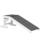 PawHut - Rampe pour animaux, marches de lit pour chien avec tapis antidérapant, 49 po L x 16 po l x 14 po H - blanc-Conçu pour les animaux âgés, petits ou à mobilité réduite afin de leur offrir une pente douce à gravir 