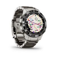 Garmin - Montre polyvalente moderne GPS MARQ Aviator (Gen 2)-Aidez à minimiser les effets du decalage horaire grâce à des conseils sur l'exposition à la lumiere, l'horaire de sommeil et l'exercice lors de votre prochain voyage longue distance. Saisissez les details de votre voyage dans le calendrier de l'application pour smartphone Garmin Connect et suivez l'adaptation de votre horloge biologique à votre nouvelle destination.