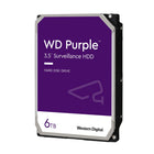 Western Digital - Disque dur Purple Surveillance 3,5 po - 6 To-Optimisé pour la surveillance 24h/24 et 7j/7 : conçu spécifiquement pour un fonctionnement continu, prenant en charge jusqu'à 64 caméras HD pour des performances fiables dans les systèmes de sécurité