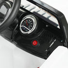Aosom - camion jouet électrique pour enfants 12v avec télécommande - blanc-Double moteurs 12V pour une puissante traction arrière et une autonomie de 45 minutes de jeu continu après une charge complète 
