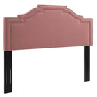 Modway - Lucia Performance Velvet Tête de lit King/King de Californie, Rose poussiéreuse-Tête de lit King King/California King Size