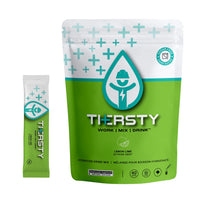 Thersty - Mélange de boisson hydratante Thersty - Citron et Lime-Contient du sel de mer, des vitamines C, des vitamines B, des BCAA et des électrolytes essentiels
