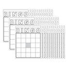Cartes de bingo vierges Hygloss, blanches, 7-1/2" x 8-3/4", paquet de 36 -Les cartes de bingo sont la ressource parfaite pour renforcer les leçons scolaires ou enseigner la reconnaissance des nombres.