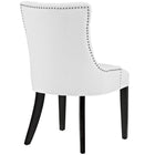 Modway - Regent Touffe Cuir végane Chaise à manger - Blanc-Rembourrage en cuir végane