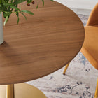 Modway - Pursuit 40 po Table à manger, Or du noyer-Sièges 4