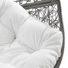 Modway - Encase Terrasse extérieure Rotin Chaise à balançoire - Gris blanc-9