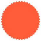 JAM Paper - Rouleaux d'étiquettes standard - Burst - joint de 2 -25 pouces - rouge fluo - 125 étiquettes/rouleau-Taille : Burst (2,25 pouces) | Les étiquettes imprimables sont faciles à créer et à personnaliser.