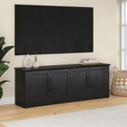 Hudson&Canal - Meuble TV Thornwell pour téléviseurs jusqu'à 78" - Grain noir-Caractéristiques assemblage facile
