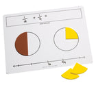 Didax - Tapis de fractions inscriptibles/effaçables - paquet de 10-Demandez aux élèves d'illustrer des fractions équivalentes ou de montrer l'addition et la soustraction de fractions avec ces tapis en vinyle épais (9" x 12")