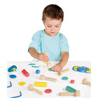 JOVI - Coffret école bébé pâte à modeler Plastilina - 20 barres/9 tampons-7