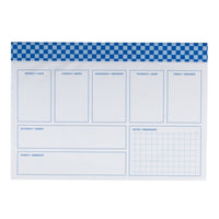 Pep Rally - Carnet hebdomadaire-Mise en page hebdomadaire avec sections pour chaque jour, y compris les fins de semaine