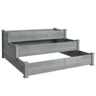 Outsunny - jardinière surélevée à 3 niveaux 49 po x 49 po x 22 po pour jardin-Grande capacité pour répondre à une variété de besoins décoratifs 