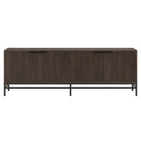 Hudson&Canal - Meuble TV Montello pour téléviseurs jusqu'à 78" - Alder Brown-Un design transitionnel qui peut également être utilisé comme crédence ou buffet
