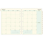 Day–Timer – Recharge d’agenda mensuel avec onglets 2027 format folio – 11 po x 8 1/2 po – anglais-Les bordures vertes douces Day-Timer rendent ces recharges proprement aptes pour le milieu des affaires, mais agreables à l'oeil