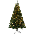 MotionGrey - Arbre de Noël artificiel - Sapin de 6 pieds avec branches articulées et lumières LED chaudes - Vert-Équipé de 560 lumières LED chaudes offrant une ambiance festive et chaleureuse sans besoin de guirlandes supplémentaires