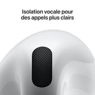 Apple - AirPods 4-Pour jumeler les AirPods 4, il suffit de les approcher de votre appareil et de toucher Connexion. Doublez le plaisir en écoutant une chanson ou un épisode sur deux paires d'AirPods. Un capteur détecte le port et le retrait des écouteurs, pour que la lecture démarre et s'interrompe d'elle-même, au bon moment. Et l'app Localiser permet de retracer vos AirPods 4 et leur étui de recharge