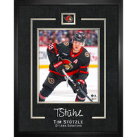 Tim Stutzle 16x20 Replica Signature Frame Senators - Impression encadree - 16" x 20"-Qualité supérieure - virtual frames