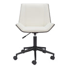 Zuo - Maker Chaise de bureau - Blanc-Moelleux et durable pour un confort quotidien exceptionnel