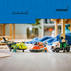 LEGO - City Great Vehicles Avion, camion d’assistance et aéroglisseur à combiner-Les enfants peuvent mélanger et assortir les modèles pour inventer des combinaisons de véhicules de recherche et de sauvetage