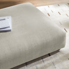 Modway - Solace Modulaire Tissu rembourré Ottoman - Lin-Soutien de ressort sinueux