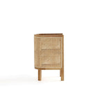 Manhattan Comfort - Table d’appoint chic industrielle Versailles 11,81 po - Nature - Ensemble de 2-Plateau à trempette unique idéal pour les photos de famille et la décoration intérieure