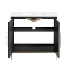 Modway - Awaken 36" Vanette de salle de bain - Blanc Noir-Assemblée requise