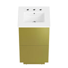 Modway - Quantum 18" Vanette de salle de bain - Or blanc-7