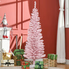 HOMCOM - Arbre de Noël - arbre de Noël fin avec branches réalistes-Des branches réalistes donnent un aspect plein et luxuriant à l'arbre 