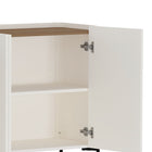 Manhattan Comfort - Buffet moderne Abbey 170 cm - Érable et blanc cassé-Conception de plateau supérieur ajoutant fonctionnalité et sophistication à ce produit