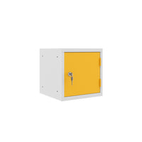Ceha Canada - Caisson-casier cubique OKK de 12 po - Porte jaune-FINITION DURABLE EN POUDRE : Résistante aux rayures et conçue pour durer