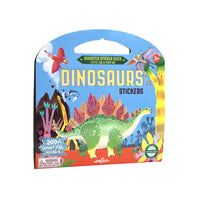 eeBoo - Livre d’Autocollants Dinosaures-Plus de 200 autocollants à usage unique en 3 tailles : grand, extra-large et géant