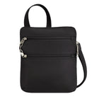 Travelon - Sac bandoulière mince classique antivol à double fermeture éclair - 9 po l x 10,25 po H x 1 po P - Noir-Système de protection avancé Anti-Theft à 5 points