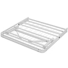 Modway - Horizon Acier inoxydable Cadre de lit simple, Blanc-Facile à assembler et à plier