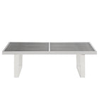 Modway - Sauna 4' Acier inoxydable Banc - Argent-4