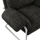 Modway - Ansel Tissu Boucle Chaise d’accent - Charbon de bois-8