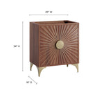 Modway - Daylight 30" Armoire à coiffeuse de salle de bain - Noyer-8