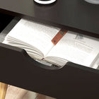 HOMCOM - Table de chevet avec tiroir et étagère - noir - lot de 2-Assemblage requis 