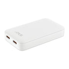 AXS - PROCharge Chargeur Mural Compact Double Port PD GaN - Blanc-Design ultra-compact qui se glisse facilement dans une poche 