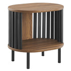 Modway - Fortitude Table d’appoint - Noir noyer-Entreposage à centre ouvert